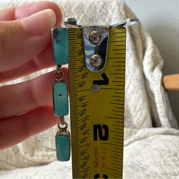 Turquoise Dangle Earrings - Picture 3 of 4